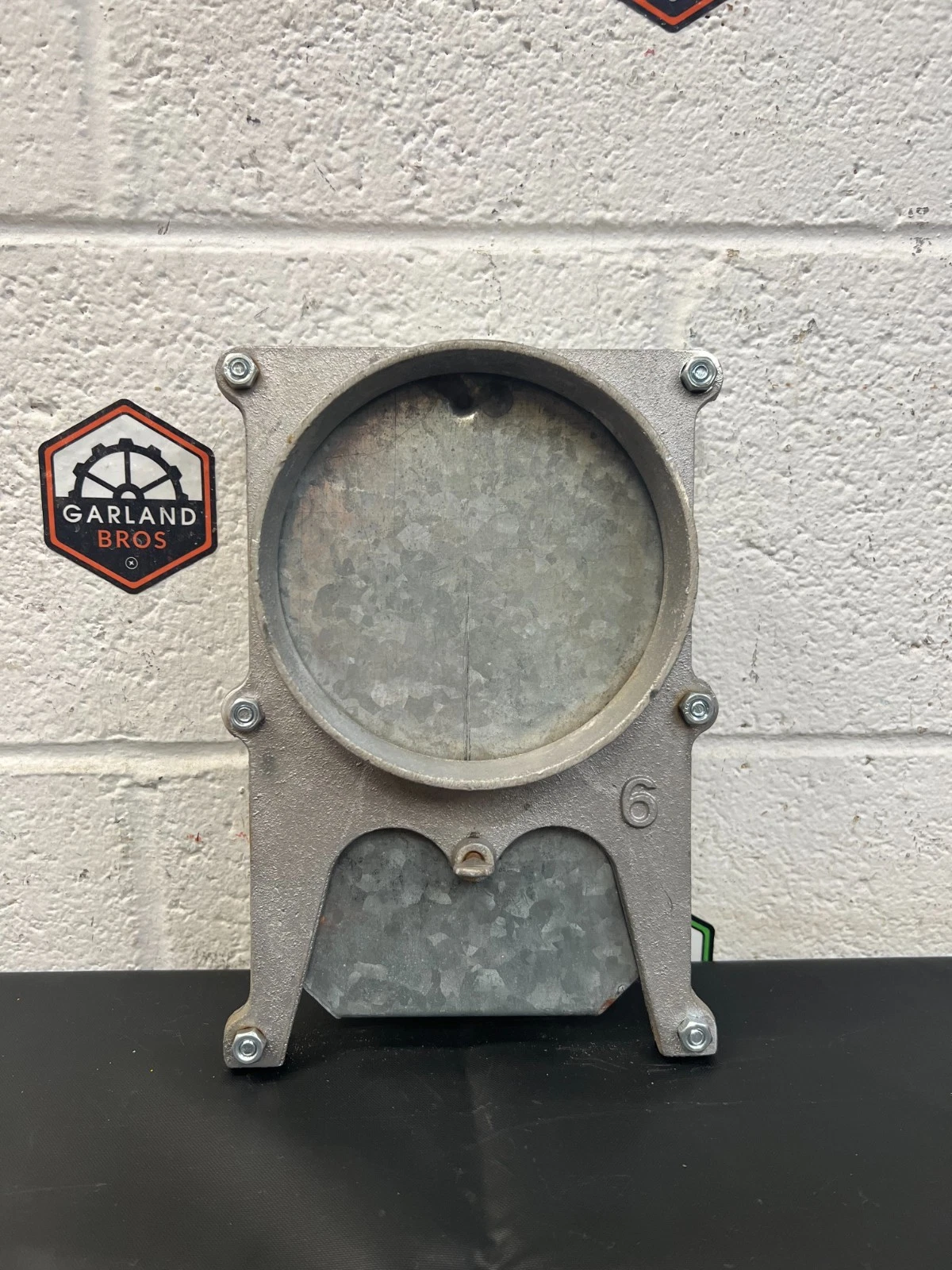 Used Manual Blast Gate Aluminum 6” Diameter Galvanized Steel Gate