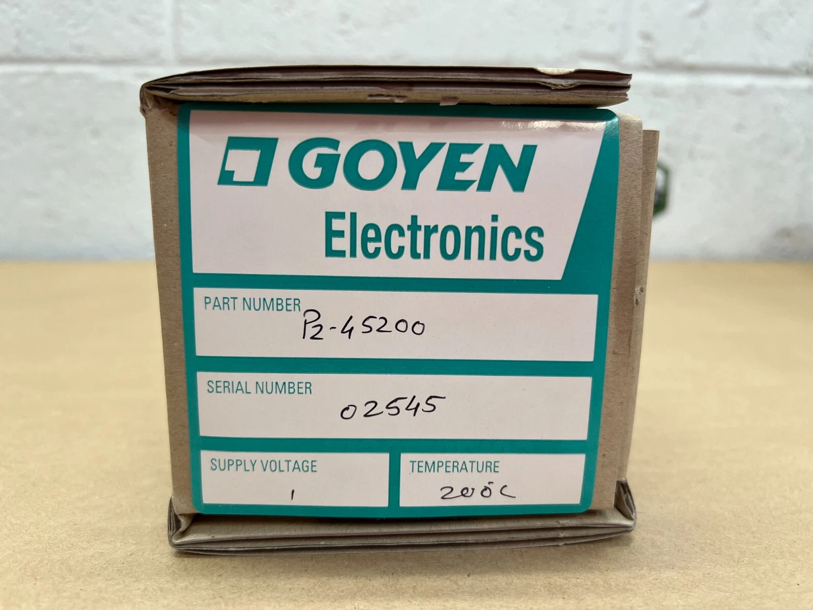 Used Goyen Electronics P2-45200 Control Valve Active Head