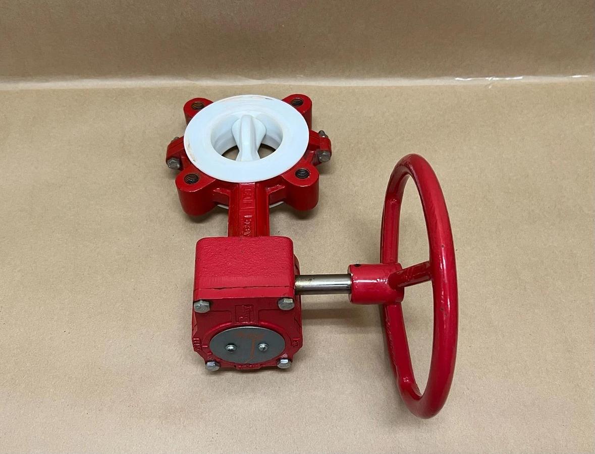 Used Bray 04-0200-11202-001 Manual Gear Operator, Hand Wheel & Ser 23, 3" Butterfly