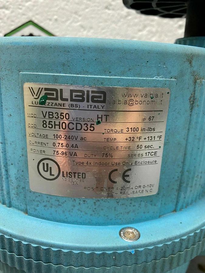 Used Valiba VB350 Electric Actuator, Version HY