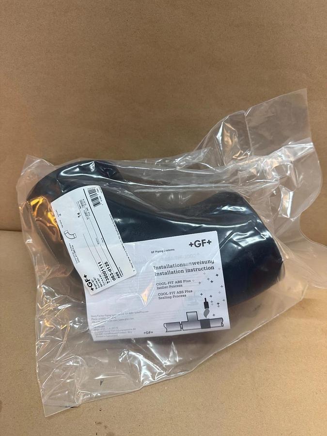 Used Georg Fischer Cool-Fit ABS Plus Bend 90°, 738001111 *NEW FACTORY SEALED*