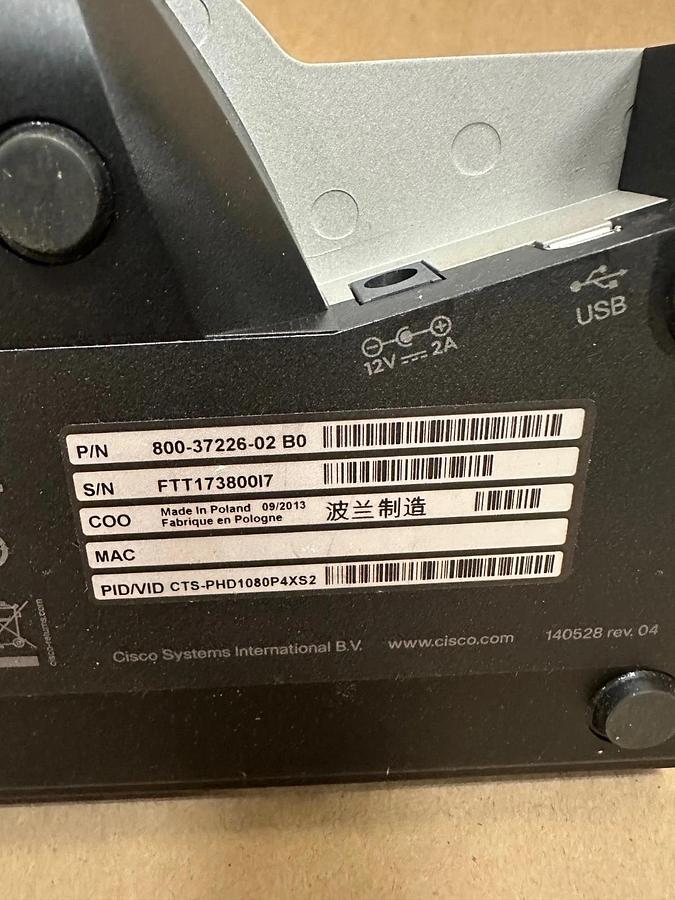 Used Cisco TTC8-05, 800-37226-02 B0 Telepresence Precision HD Camera