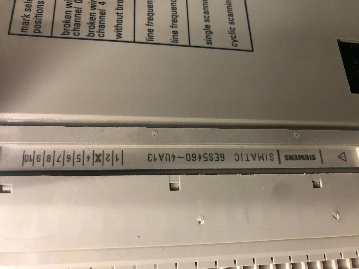 Used Siemens 6ES5955-3LC43 Simatic Power Supply w/ 6ES5188-3UA12 Slot Rack w/ 4 Cards