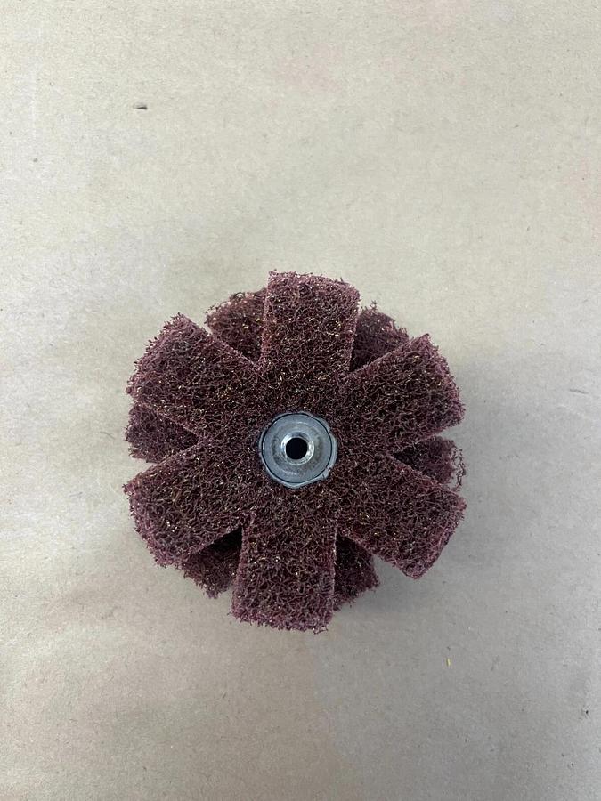 Superior Abrasives 42810 Shur-Brite Satin Finishing Star, 3” x 1/4-20 - Lot of 6