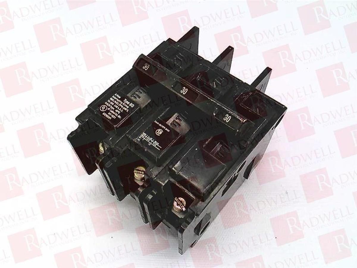 Used Siemens BQ3B020, I-T-E Circuit Breaker, 3-pole, 240 VAC