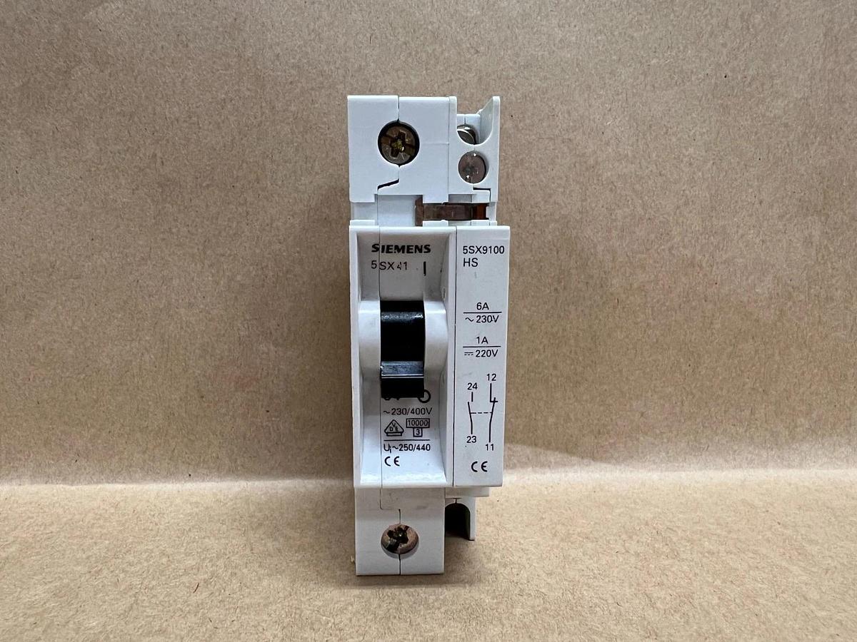 Used Siemens 5SX41 C4, 230/400V, Circuit Breaker - Lot of 4