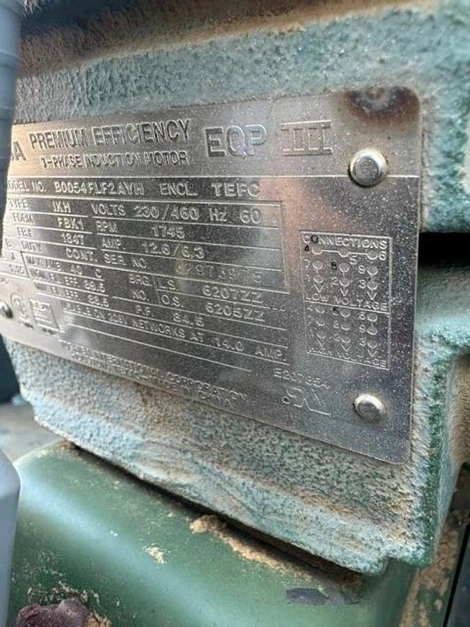 Used Conair 72000402 Granulator, 5 Hp, 460V, 6.8A