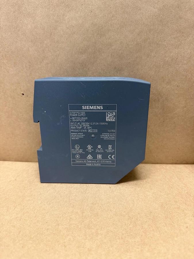 Used Siemens 6EP1333-2BA20 SITOP PSU100S Power Supply
