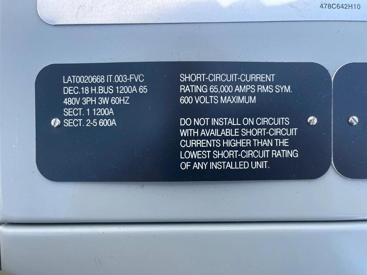 Used Eaton Freedom Series 2100 Motor Control Center - No Buckets, Frame Only