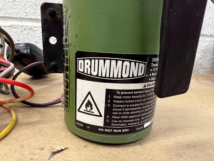 Used Drummond 12VDC Non-Submersible Transfer Pump
