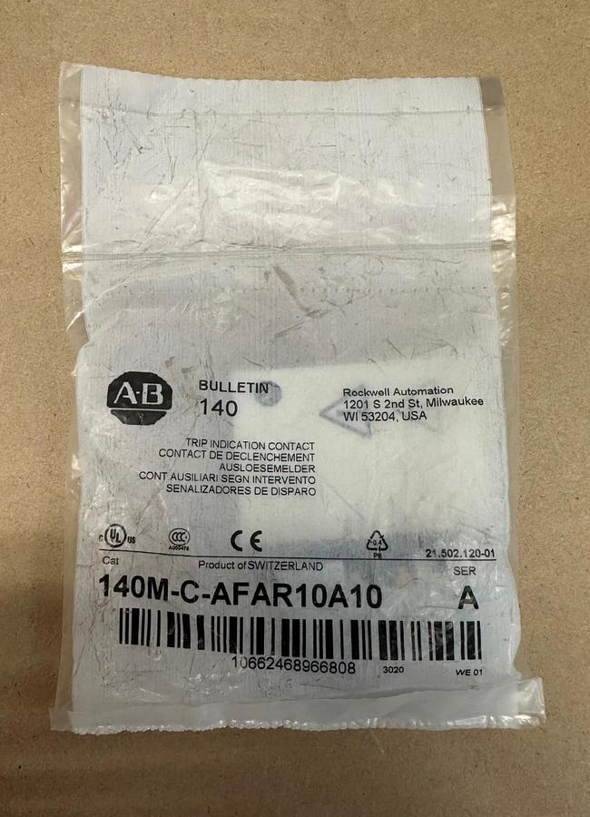 Allen Bradley 140M-C-AFAR10A10 Trip Indication Contact *FACTORY SEALED*