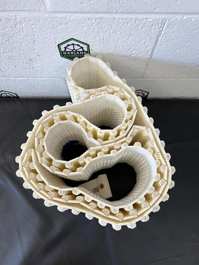 Used Plastic Modular Conveyor Belt Width: 7 3/4”, Length: 58 1/2”, Thickness: 1/2”