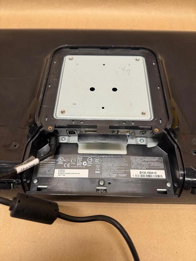 Used ELO Tyco ET2201L 22” In Touch Screen Monitor w/ Power Supply *TESTED*