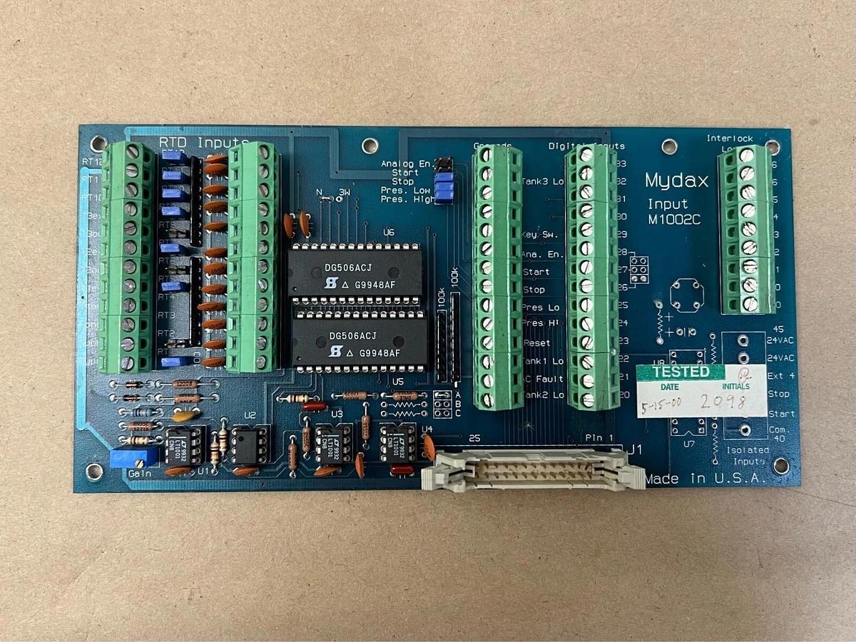 Used Mydax M1002C RTD Interface Board