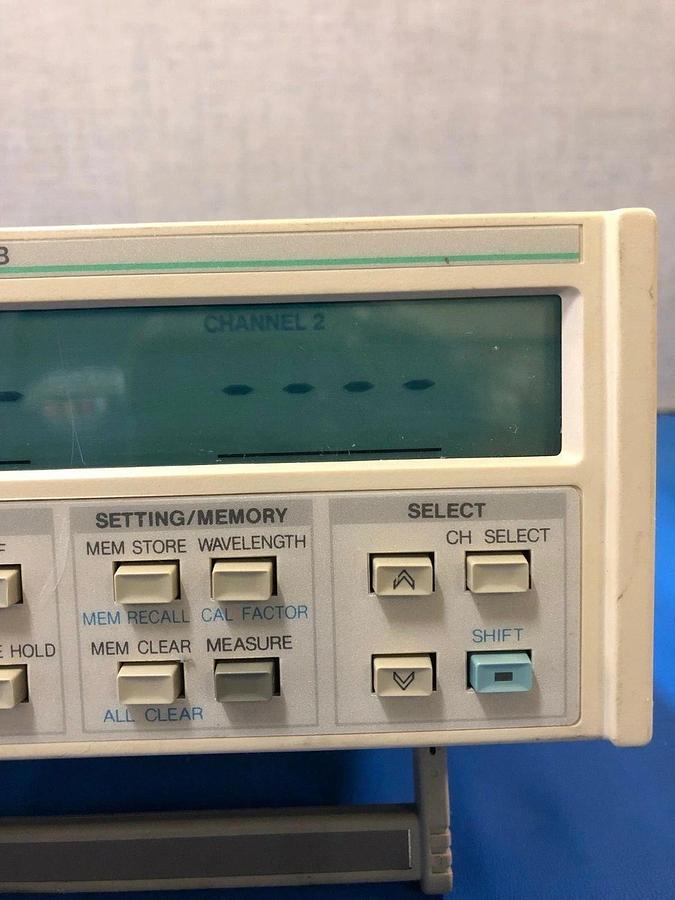 Used Anritsu Optical Power Meter ML910B with 2 MA9301A Optical Power Sensors