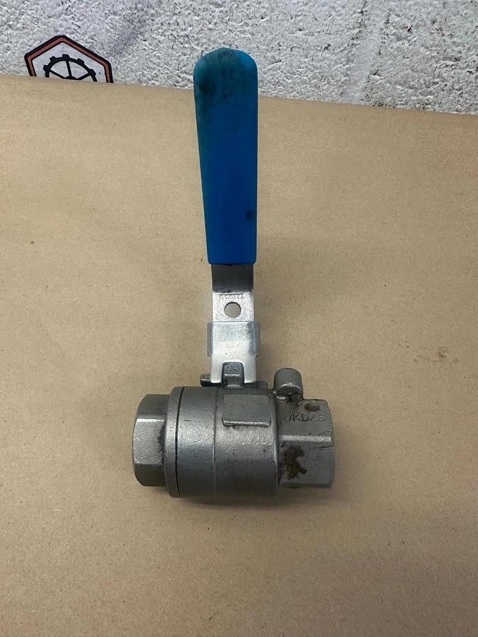 Used Duravalve 1000 WOG CF8M 2 Way 1” Ball Valve