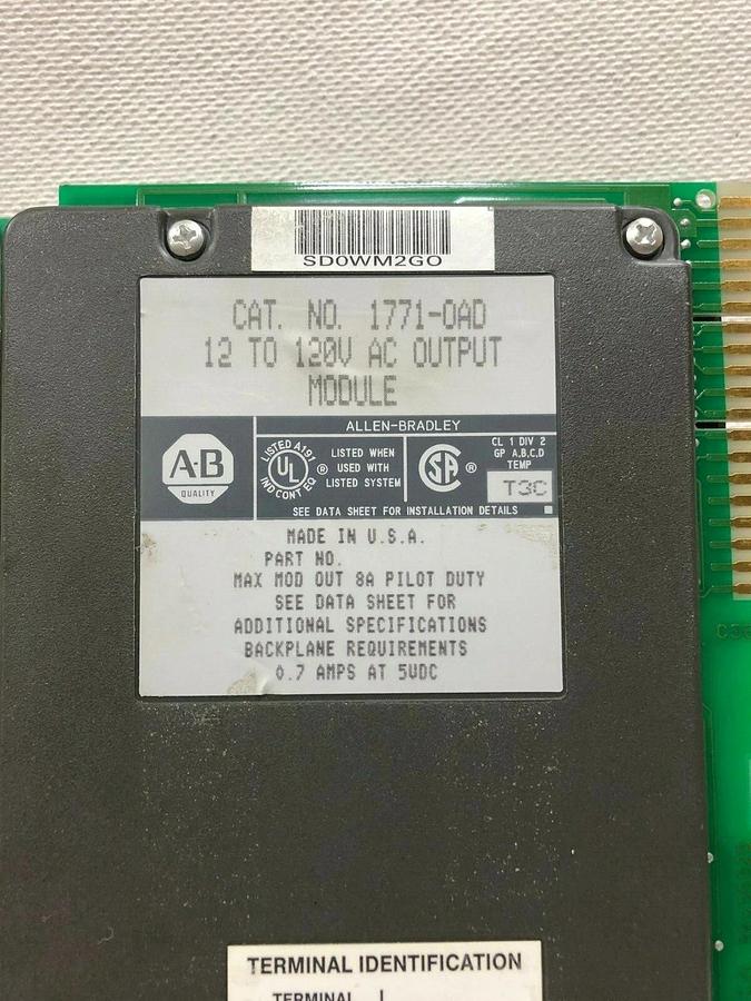 Used Allen Bradley 1771-OAD AC Output Module