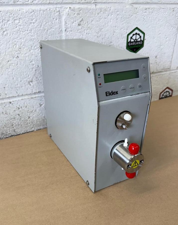 Used Eldex Corp 5966 Optus 1SM, Pressure Metering Pump, 1/8 Head, 0.003 to 5 mL/min