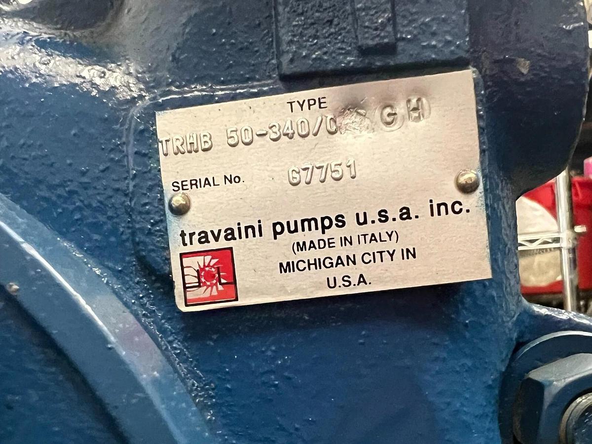 Used Travaini Pumps TR HB 50-340/0 Liquid Ring Vacuum Pump