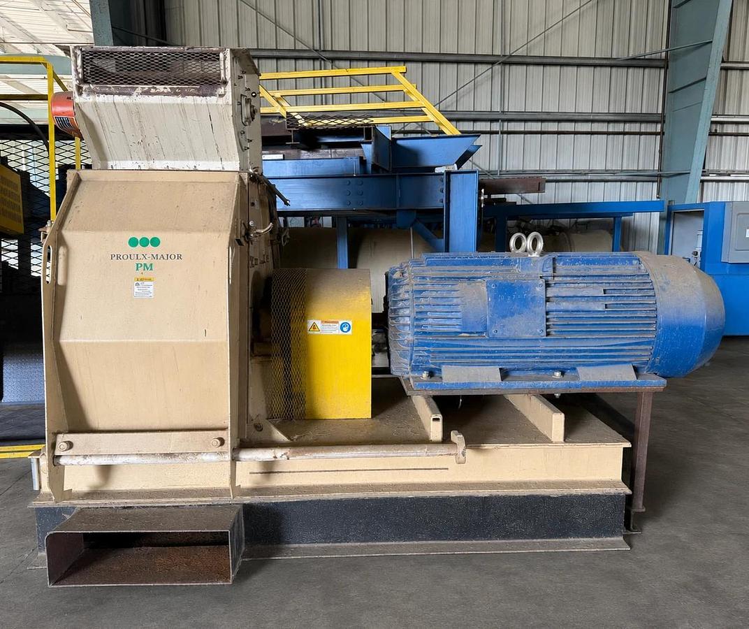 Used Andritz 43245 Hammer Mill & 1224 Feeder, 350Hp @ 1780RPM Motor