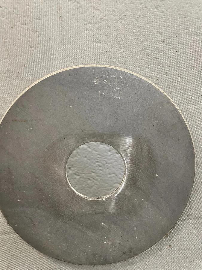 Used Stainless Steel 40” Mesh for Vibratory Screener, 62 microns, w/ Center Hole