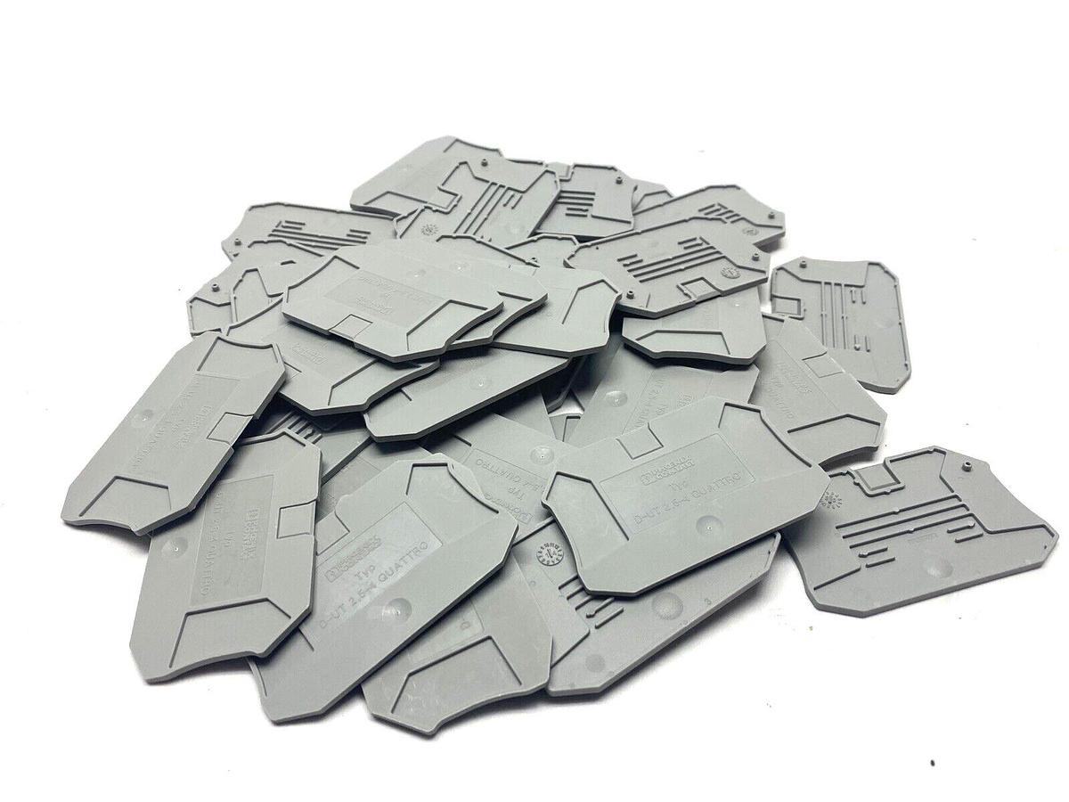 Used Phoenix Contact Typ D-UT 2,5-10 End Cover, LOT of 7 *NEW*