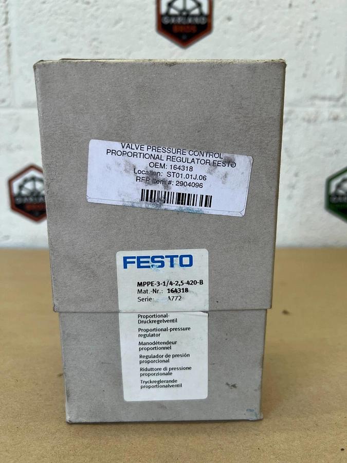 Festo MPPE-3-1/4-2,5-420-B Pressure Control Valve