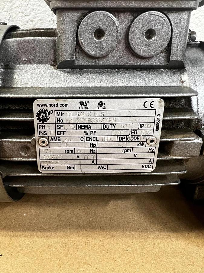 Used Nord 1S32AF-63 S/4 CUS Motor Gear Box