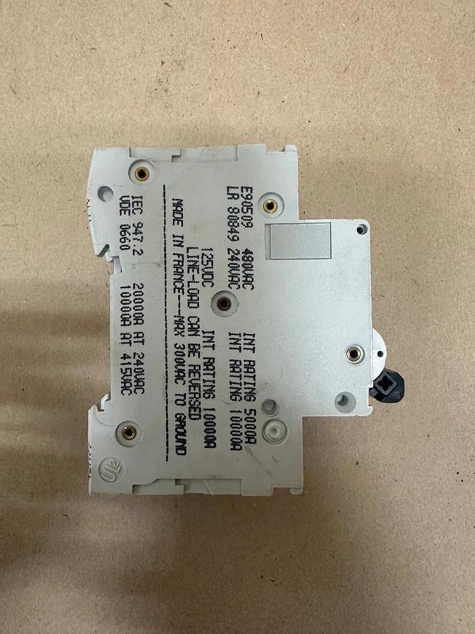 Used Merlin Gerin C60N Multi 9, 2A-Type D 2 Pole, 480VAC Breaker