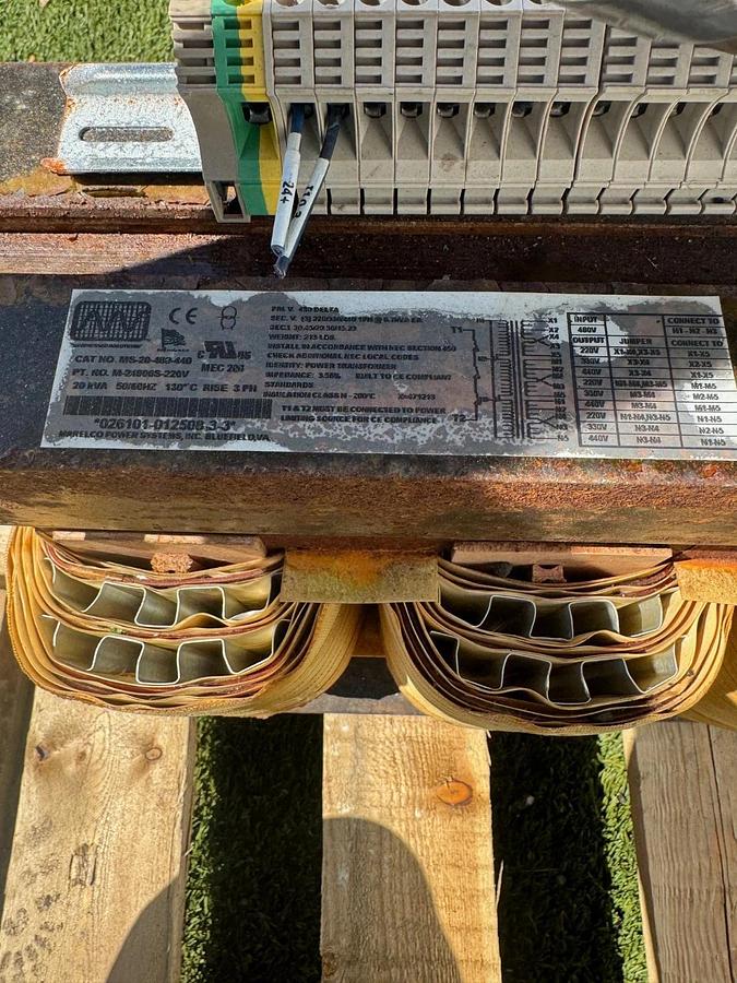 Used Mareico Power System MS-20-480-440, 20 KVA, 50/60 HZ Transformer