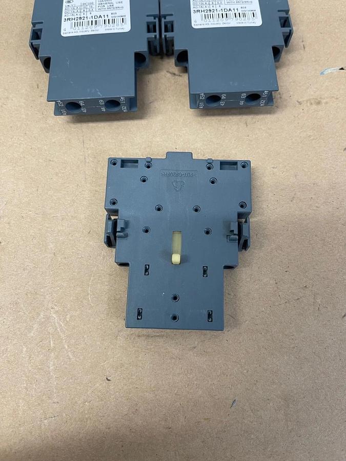 Used Siemens 3RH2921-1DA11 Auxiliary Switch Block - Lot of 3