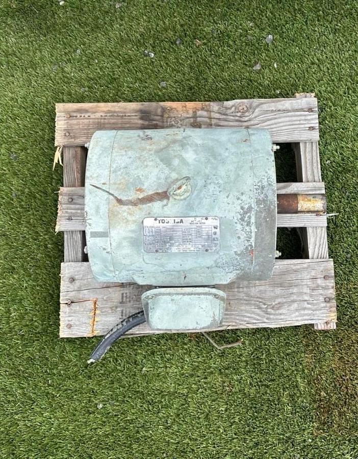 Used Toshiba 0036DPSA21A-P 3Hp Motor @ 1160RPM, 230/460V, 3 Phase, 213T Frame, 60Hz