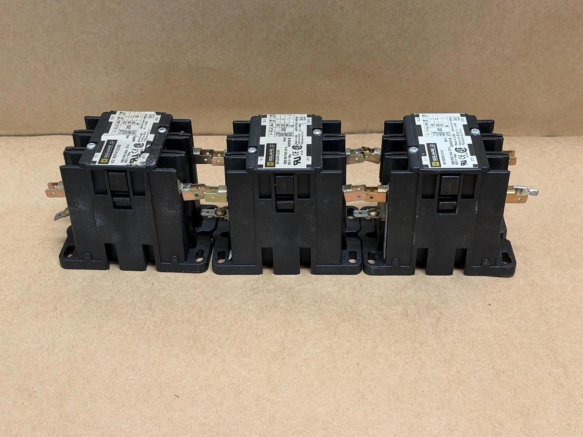 Used Square D 8910DPA12V09 Contactor - Lot of 3