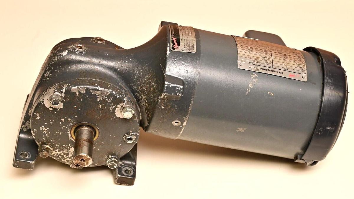 Used Baldor SVF258-15B-B Right Angle Worm Gear Speed Reducer, Ratio 15:1