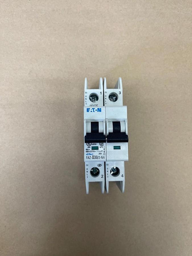 Eaton FAZ-D30/2-NA Miniature Circuit Breaker, 30A, 480Y/277VAC