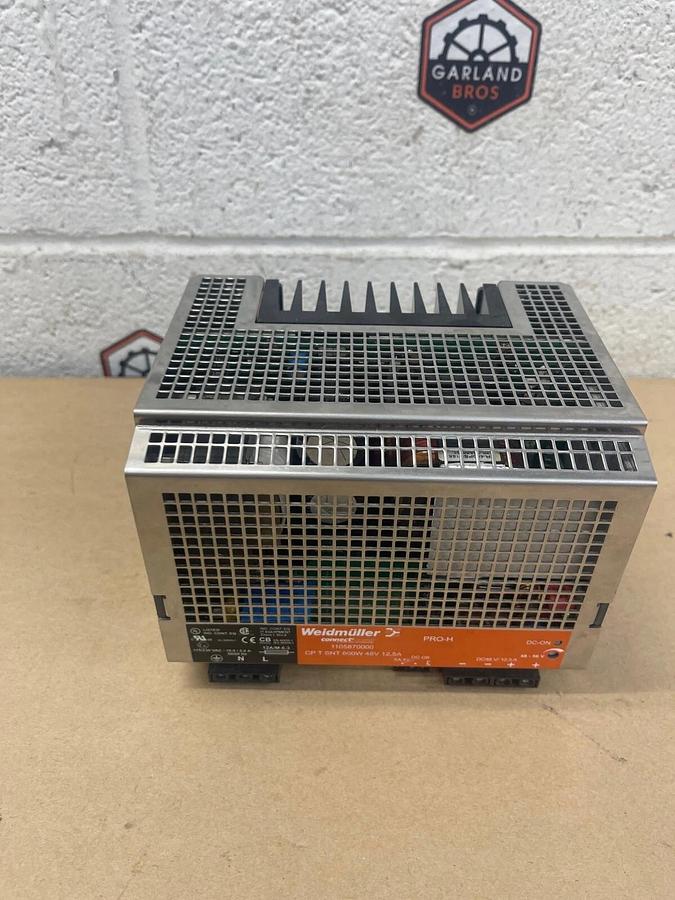 Used Weidmüller 1105870000 Power Supply, 600W, 48V, 12.5A, PRO-H