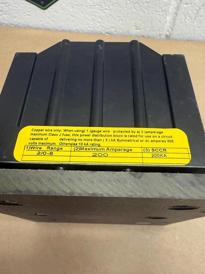 Cooper Bussmann PDB370-3 Power Distribution Block, 3-Pole, 600V *NEW*