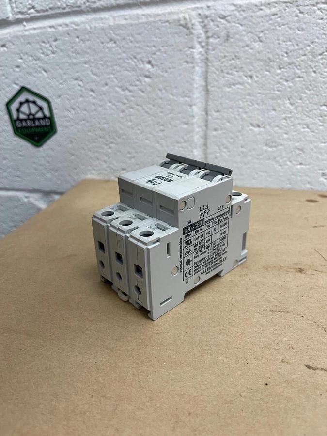 Used Allen-Bradley 1492-CB3 G 050 Supplementary Protector, Ser B, 5A, Circuit Breaker