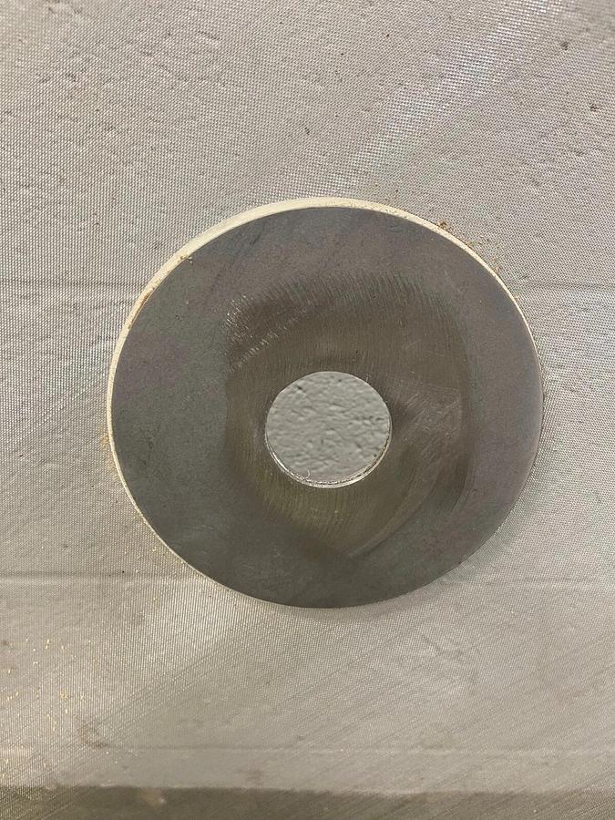 Used Stainless Steel 38 1/2” Mesh, Vibratory Screener, 38 microns, 1-3/4” Center Hole