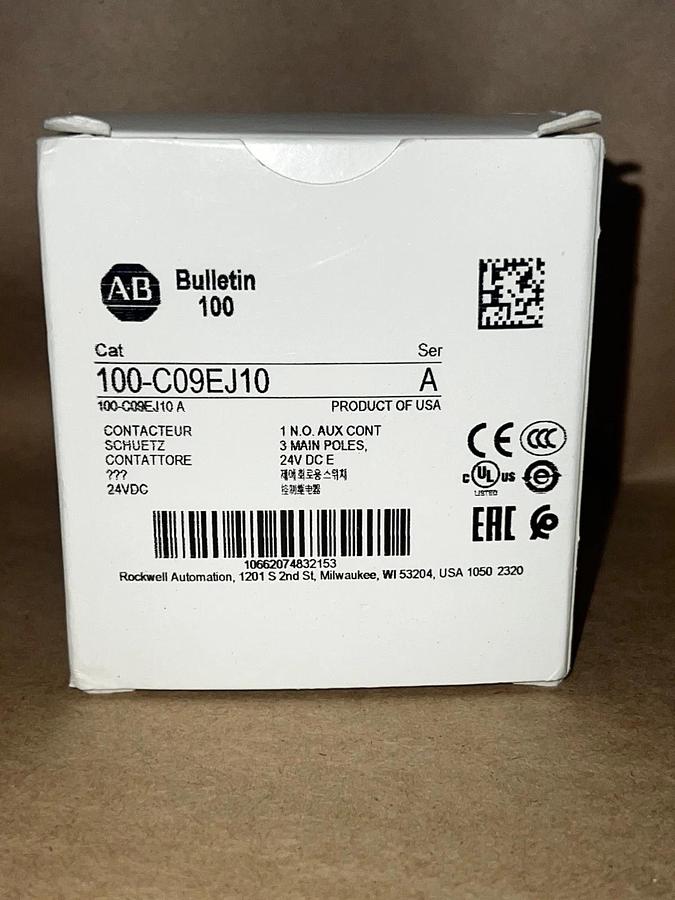 Allen Bradley 100-C09EJ10 Ser A IEC Contactor 24V DC 3 Pole *NEW*