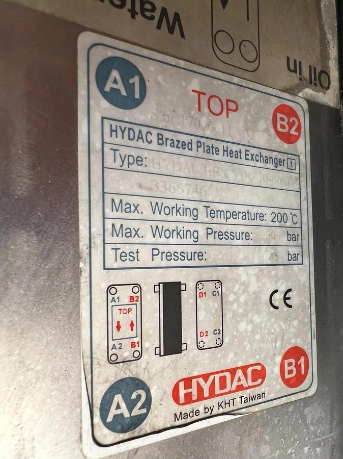 Used Hydac UKF-115.2/P+V/8/0.55/61 Pump, Motor, Filter, Heat Exchanger Unit