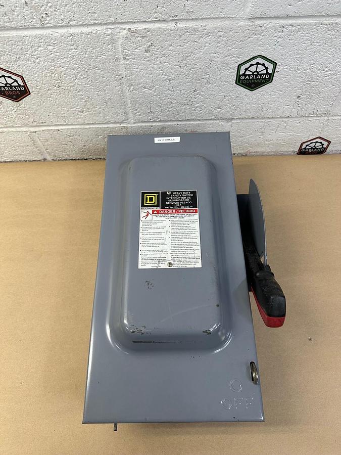 Used Square D H362 Heavy Duty Safety Switch 60A, 600VAC