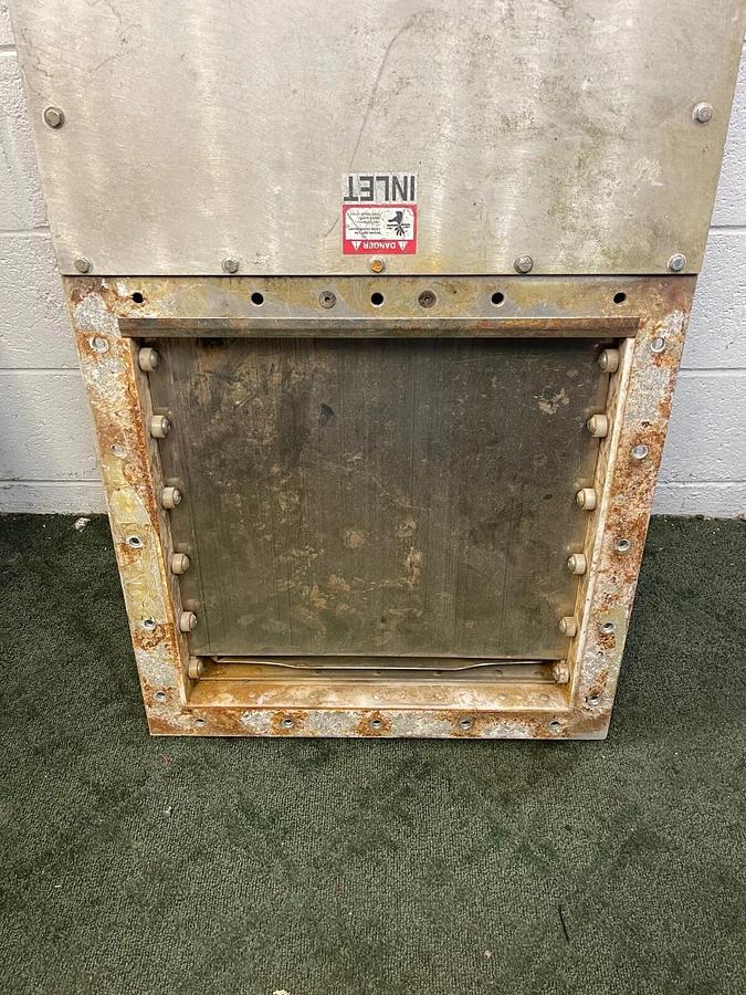 Used Salina Vortex SA18-MG-SB-RS Pneumatic Gate Knife Valve, 18”x18”