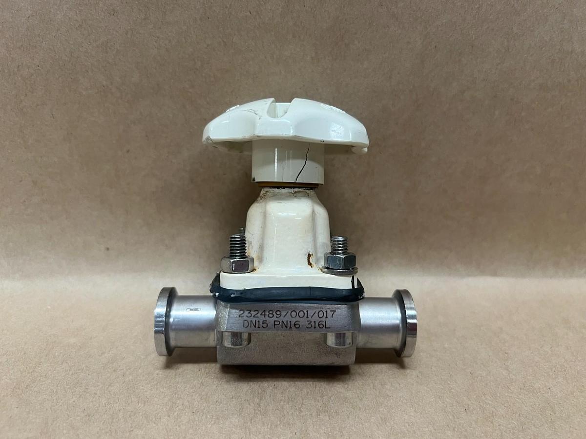 Used Saunders/Crane DN15, 316L, 1" Diaphragm Valve