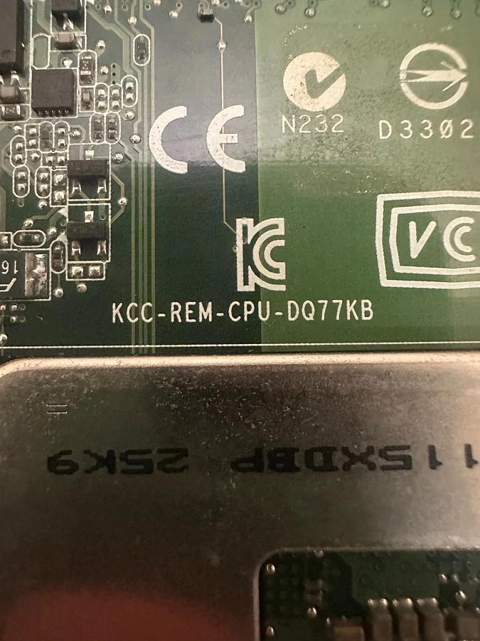 Used Intel DQ77KB Thin Mini-ITX Media Series, No Video