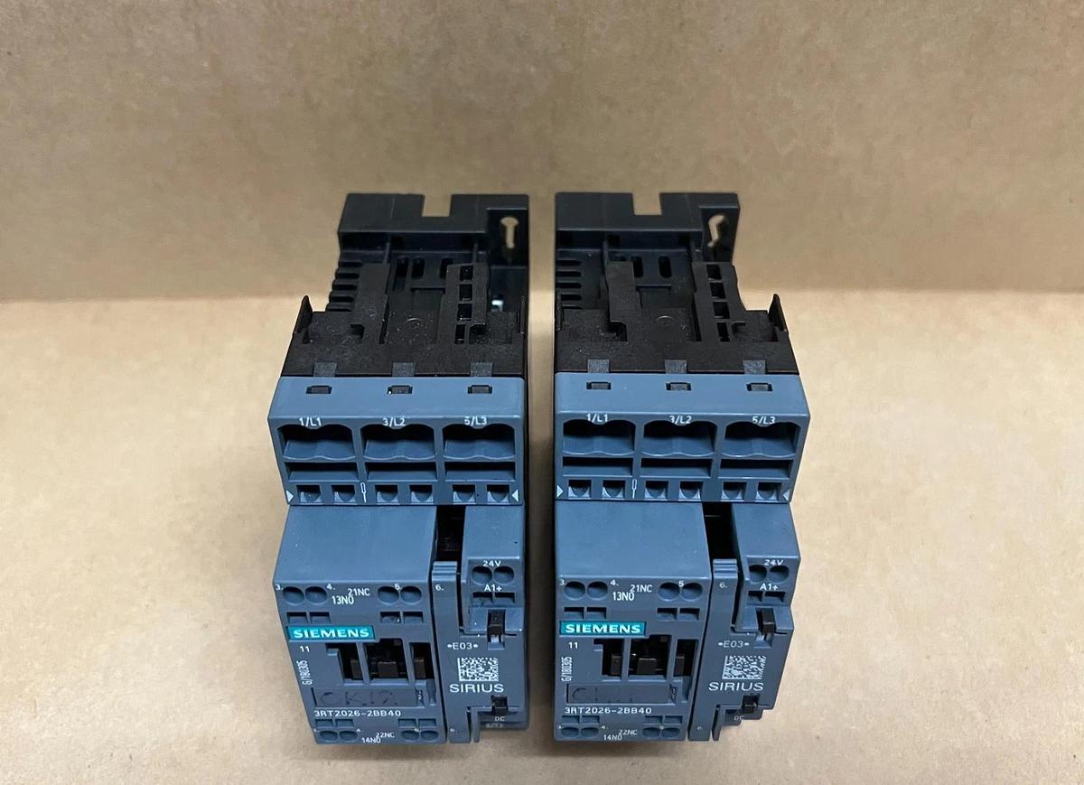 Used Siemens 3RT2026-2BB40 Sirius Contactor - Lot of 2