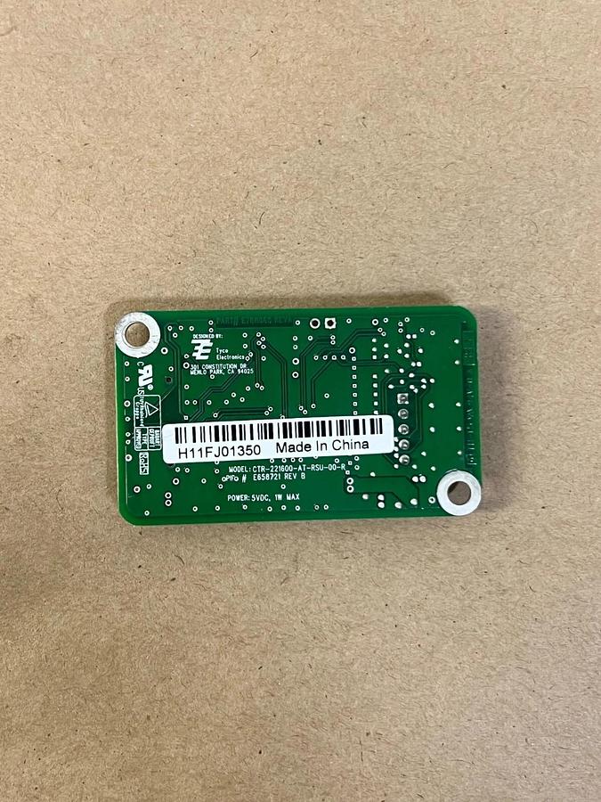 Used Tyco Electronics CTR-221600-AT-RSU-00-R PC Board