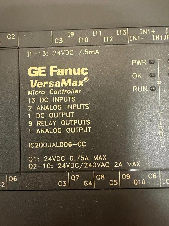 Used GE FANUC IC200UAL006-CC Versamax Micro Controller