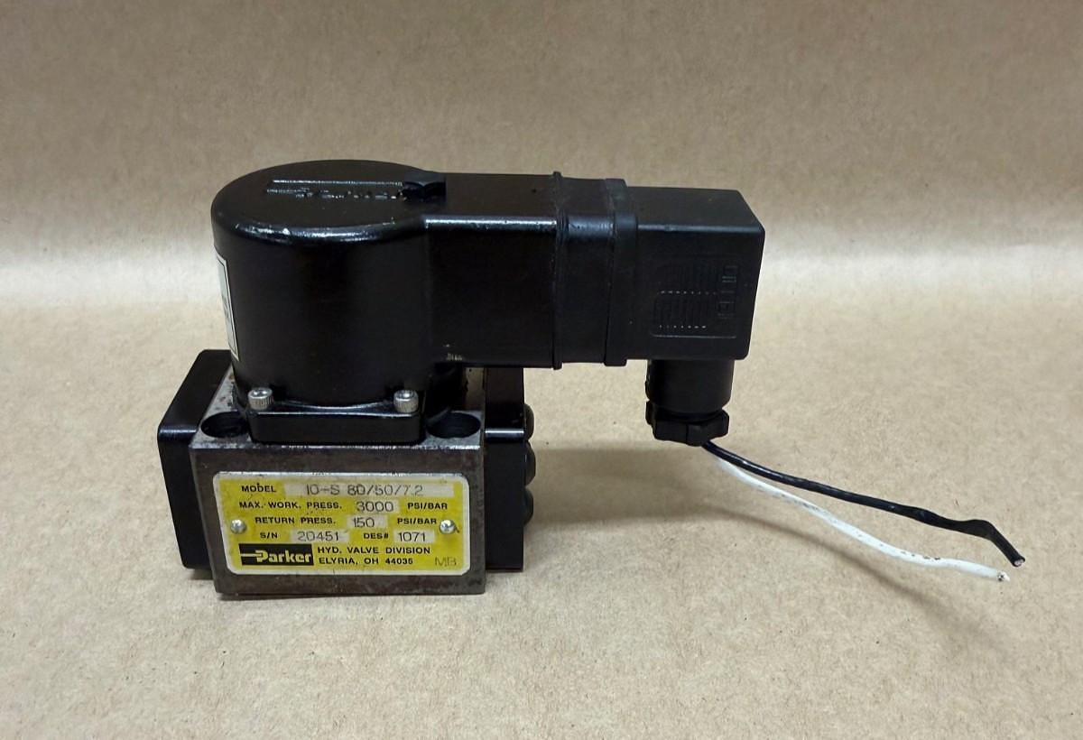 Used Parker 10-S 80/50/7.2 3000psi Fluid Connectors
