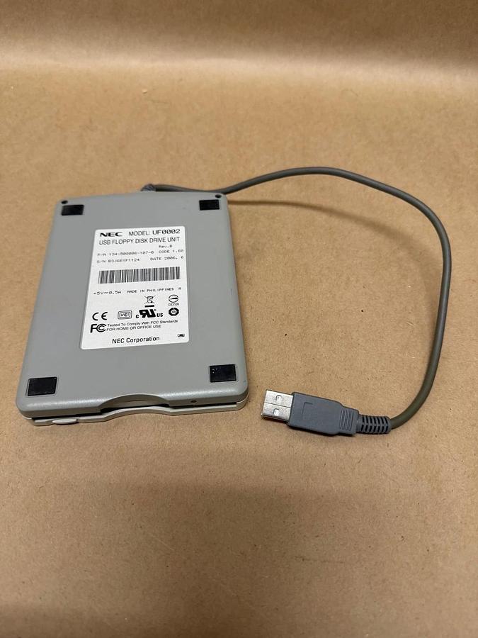 Used NEC UF0002 USB Floppy Disk Drive Unit